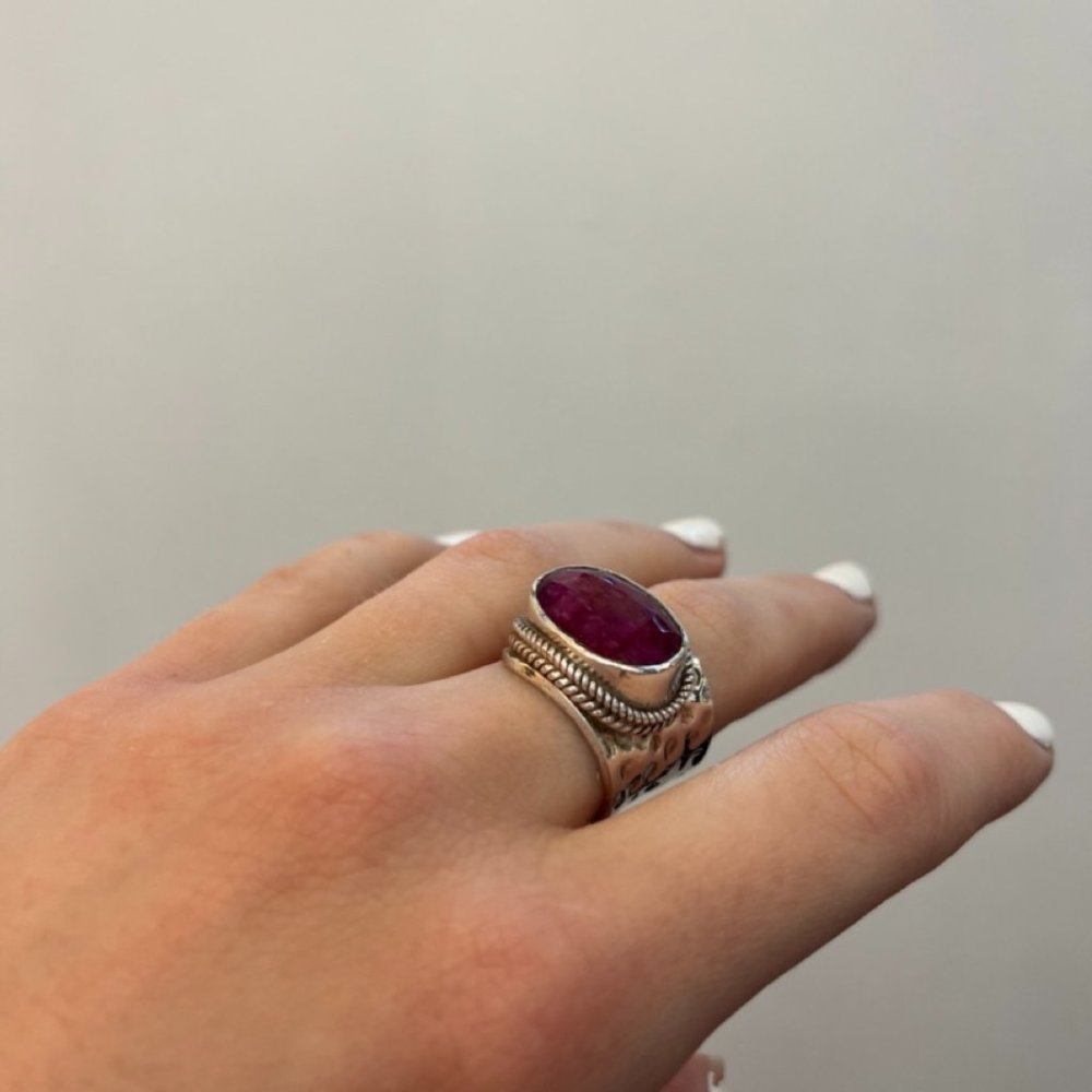 Natural Ruby Pendant & Ring (Set) - image 8